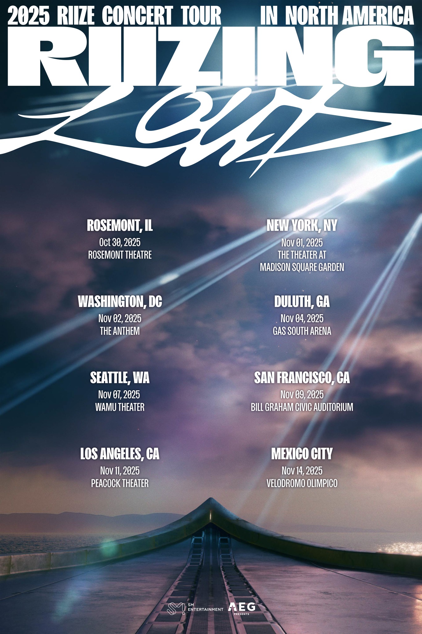 RIIZE RIIZING LOUD Tour Poster 2025