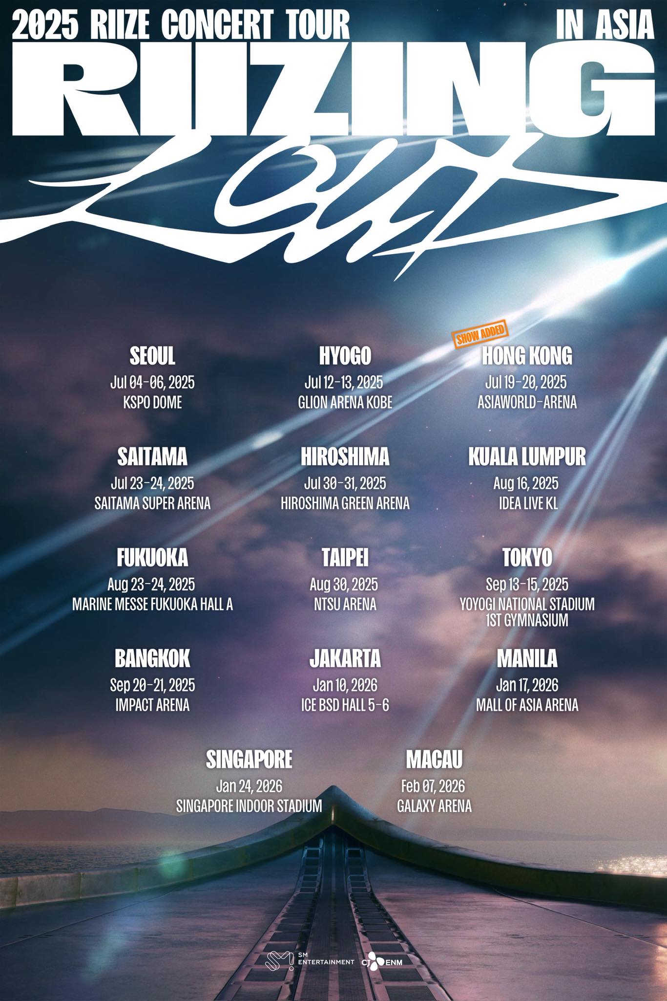 RIIZE RIIZING LOUD Tour Poster 2025